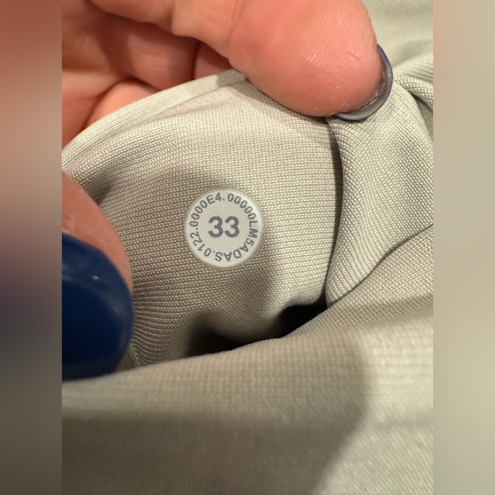 Lululemon ABC Slim-Fit Pant 34" *Warpstreme in Silverstone (First Release) 33 - Picture 2 of 4